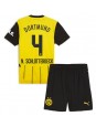 Borussia Dortmund Nico Schlotterbeck #4 Hjemmedraktsett Barn 2024-25 Korte ermer (+ bukser)